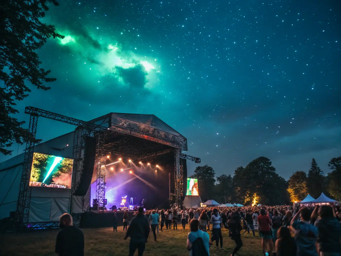An image of a lively outdoor festival with artists performing and community members participating, showcasing RAPATAF's Cultural and Artistic Events.